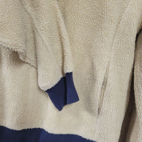 J.crew Factory Sherpa Authentic Fleece Mockneck Pullover Sweater - Picture 5 of 6